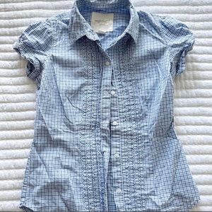 Vintage early 2000s American eagle plaid button up